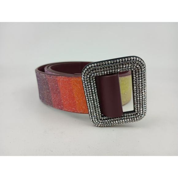 Benedetta Bruzziches Women\'s Venus Crystal Rhinestone Embellished Leather Belt